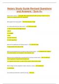 Notary Study Guide Revised Questions and Answers / Sure A+
