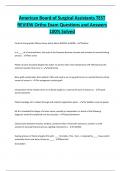 American Board of Surgical Assistants TEST  REVIEW Ortho Exam Questions and Answers  100&percnt; Solved 