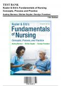 Test Bank: Kozier & Erb's Fundamentals of Nursing Concepts, Process and Practice, 11th Edition by Berman - Chapters 1-51, 9780135428733 | Rationals Included