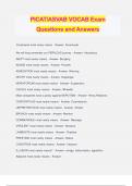 PICAT/ASVAB VOCAB Exam Questions and Answers