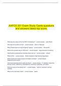 AAFCS 201 Exam Study Cards questions and answers latest top score.
