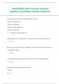 Final-PHED-1164 Correctly Answered  Questions&vert; UpToDate &vert; Already Graded A&plus;