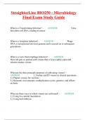 StraighterLine BIO250 - Microbiology Final Exam Study Guide
