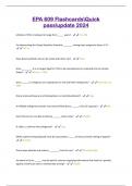 EPA 609 FlashcardsQuick  passupdate 2024