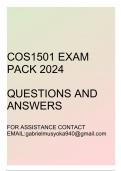 COS1501 Exam pack 2024(Questions and answers)