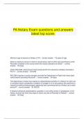  PA Notary Exam questions and answers latest top score.