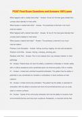 POAT Final Exam Questions and Answers 100&percnt; pass