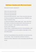 POAT Exam 1 Questions with 100&percnt; Correct Answers