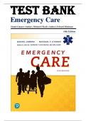 Test Bank for Emergency Care 14th Edition by Daniel Limmer, Michael F. O'Keefe and Edward T. Dickinson 9780136681168 Chapter 1-41 Complete Guide.