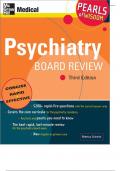 Psychiatry Board Review: Pearls of Wisdom: Third Edition contains more than 2,300 quick-hit questions and answers addressing the most frequently tested topics on psychiatry board and in-service examinations. (2,300+ quick hit quizzes & Ans/ help you ace t