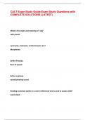 CALT Exam Study Guide Exam Study Questions with  COMPLETE SOLUTIONS &lpar;LATEST