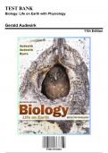 Test Bank - Biology&colon; Life on Earth with Physiology&comma; 11th Edition &lpar;Audesirk&comma; 2017&rpar; Chapter 1-46  &vert; 9780133923001 &vert; Complete Guide A&plus;