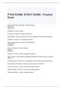 PTCB EXAM- STUDY GUIDE - Practice Exam Questions with correct Answers