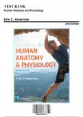 Test Bank for Human Anatomy and Physiology&comma; 2nd Edition by Amerman&comma; 9780134553511&comma; Covering Chapters 1-27 &vert; Includes Rationales