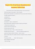 Psych 115&colon; Final Exam Questions and Answers 100&percnt; Pass