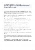 NAPSR CERTIFICATION Questions and Answers&lowbar;Graded 