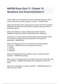 NAPSR Exam Quiz 17&comma; Chapter 18 Questions and Answers&lowbar;Graded