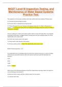 NICET Level III Inspection&comma;Testing&comma; and Maintenance of Water Based Systems Practice Test