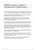 NAPSR Exam Quiz 11&comma; Chapter 11 &lpar;Complete with A&plus; Rated Answers&rpar;