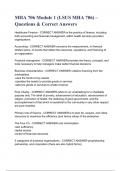 MHA 706 Module 1 &lpar;LSUS MHA 706&rpar; &ndash; Questions & Correct Answers&period;