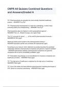 CNPR All Quizzes Combined Questions and Answers&lowbar;Graded