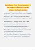 QuickBooks Study Guide Questions 1- 150 &lpar;Parts 1-3&rpar; with 100&percnt; Correct Answers Verified & Updated