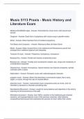 Music 5113 Praxis - Music History and Literature Exam Bundle