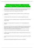 CPPS Practice Exam &vert; 100&percnt; Correct Answers &vert; Verified &vert; Latest 2024 Version