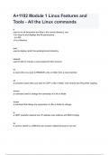 A&plus;1102 Module 1 Linux Features and Tools - All the Linux commands