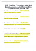 MSP Test (Part 1) Questions with 100% Correct Answers | Latest Version 2024 | Expert Verified | Ace the Test