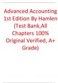 Test Bank For Advanced Accounting 1th Edition Hamlen TB