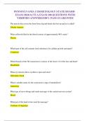 PENNSYLVANIA COSMETOLOGY STATE BOARD EXAM 2024&sol;ACTUA EXAM 200 QUESTIONS WITH VERIFIED ANSWERS&sol;100&percnt; PASS GUARANTEE