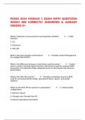 PCNSA 2024 MODULE 1 EXAM WITH QUESTIONS WHICH ARE CORRECTLY ANSWERED & ALREADY GRADED A&plus;