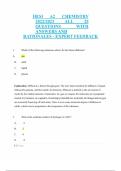 HESI A2 CHEMISTRY LATEST EXAM STUDY GUIDE NEWEST FROM ACTUAL EXAM WITH 25&plus; QUESTIONS AND CORRECT DETAILED ANSWERS VERIFIED GRADED A&plus;