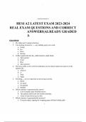 HESI A2 GRAMMER EXAM 2023 REVIEWED IN 2024 ONWARDS LATEST EXAM STUDY GUIDE NEWEST FROM ACTUAL EXAM WITH 300&plus; QUESTIONS AND CORRECT DETAILED ANSWERS VERIFIED GRADED A&plus;