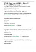 PTCB Exam Prep 2023-2024 &lpar;Exam &num;1&rpar; Question 100&percnt; Accuracy