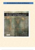 TEST BANK For An Introduction To Brain And Behavior By Bryan Kolb (Author) Chapter 7TH Latest Update Graded A+