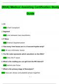 &lpar;NHA&rpar; Medical Assisting Certification Study Guide Questions and Answers &lpar;2024 &sol; 2025&rpar; &lpar;Verified Answers&rpar;