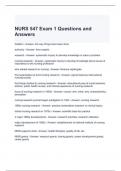 NURS 547 Exam 1 Questions and Answers (Graded A)