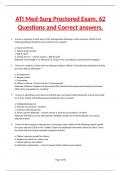 ATI Med Surg proctored and ATI Fundamentals Exams with correct and verified answers package