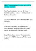LEIK Pharmacology Review with 100&percnt; correct answers&period;