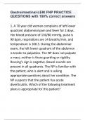 Gastrointestinal-LEIK FNP PRACTICE QUESTIONS with 100&percnt; correct answers&period;