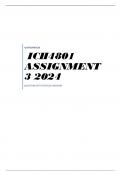 ICH4801 ASSIGNMENT 3 2024