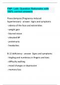 FNP- Leik Question Rationales with 100&percnt; correct answers&period;