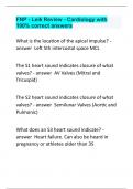 FNP - Leik Review - Cardiology with 100&percnt; correct answers
