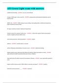 ATI Green Light exam with answers