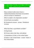 C957 Unit 2 Review Module 1 Quiz actual exam with 100&percnt; correct answers&lpar;latest update