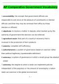 AP Comparative Government Vocabulary (2024 / 2025) (Verified