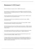 Rasmussen CANS Exam 2 questions 2024 with answers