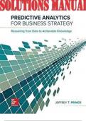 Predictive Analytics for Business Strategy 1st Edition by Jeff SOLUTIONS MANUAL &lowbar;&lowbar;&lpar;INCLUDES DOWNLOAD LINK FOR EXCEL SPREADSHEET SOLUTIONS&rpar;